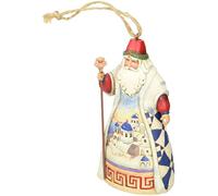 Jim Shore Enesco Statuina da Appendere di Babbo Natale, 12 cm, Multicolored, 11,5 cm