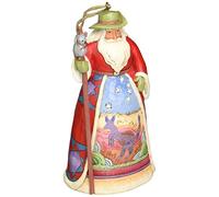 Jim Shore Heartwood Creek - Decorazione da appendere in resina con pietra di Babbo Natale, 12,1 cm per Natale