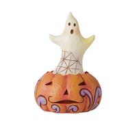 Jim Shore Heartwood Creek Fantasma E Zucca Mini Figurina