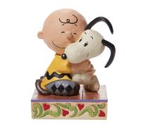 Jim Shore Peanuts 6007936 - Statuetta di Snoopy che abbraccia Charlie Brown, altezza 11,4 cm