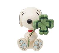 JIM SHORE Peanuts Snoopy Clover Lucky Mini Figure 6014341 Enesco Figurina Gia...