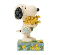 JIM SHORE Peanuts Snoopy With Daffodils Mini Figure 6017914 Enesco Spring Gift