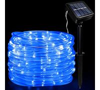 JIMACRO Luci LED Solari Esterno Giardino, Luci a Corda Impermeabili IP65 10m 100LEDs Luci Decorative a Energia Solare con 8 Modalità di Illuminazione per Giardino Festa Decorazioni Natalizie