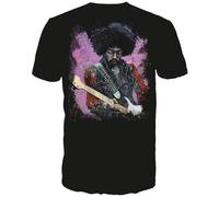 Jimi Hendrix 10 Colore Fascia Chitarra Canzone Classico Musica Rock Arte Uomo T