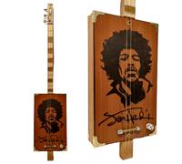 Jimi Hendrix 3tpv cigar box guitar Matteacci's Made in Italy