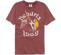 Jimi Hendrix 69 Maglietta Uomo Manica Corta Brick Cotone Comfort Color