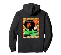 Jimi Hendrix_703_Back Printed Felpa con Cappuccio
