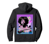 Jimi Hendrix_704_Back Printed Felpa con Cappuccio