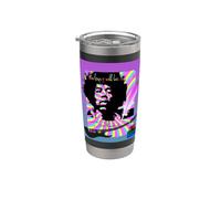 Jimi Hendrix_704 Bicchiere termico in acciaio inox doppia parete