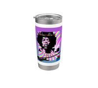 Jimi Hendrix_704 Bicchiere termico in acciaio inox doppia parete