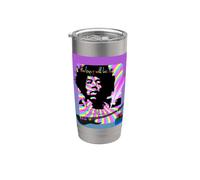 Jimi Hendrix_704 Bicchiere termico in acciaio inox doppia parete