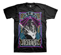Jimi Hendrix Electric Ladyland Neon autorizzato Uomo maglietta