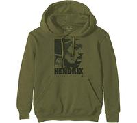 Jimi Hendrix - Felpa # Xs Unisex Green # Let Me Live