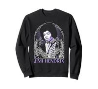 Jimi Hendrix Framed Illustration Tarot Vintage Band Felpa