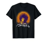 Jimi Hendrix Halo Portrait with Signature Vintage Band Maglietta