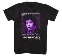 Jimi Hendrix - Hear My Train A Comin - T-Shirt Manica Corta - Nero - Cotone