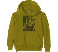 Jimi Hendrix Let Me Live Green autorizzato Felpa con Cappuccio