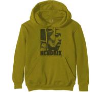 Jimi Hendrix Let Me Live Green autorizzato Felpa con Cappuccio