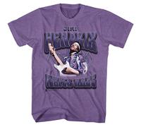 Jimi Hendrix Purple Haze Lightning T-Shirt Uomo Manica Corta Cotone Poliestere