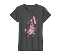 Jimi Hendrix San Valentino Maglietta, Donna, Grigio Scuro, M