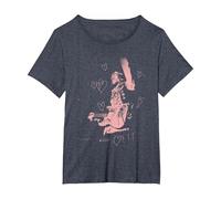 Jimi Hendrix San Valentino Maglietta, Donna Plus-Size, Pervinca, 5X