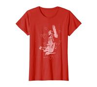 Jimi Hendrix San Valentino Maglietta, Donna, Rosso, 3XL