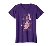 Jimi Hendrix San Valentino Maglietta, Donna, Viola, S