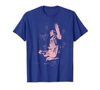 Jimi Hendrix San Valentino Maglietta, Uomo, Blu Reale, M