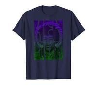 Jimi Hendrix Swirl Text Official Blues Rock Music Icon Maglietta