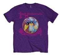 Jimi Hendrix T Shirt Are You Experienced Logo Nuovo Ufficiale Uomo Purple