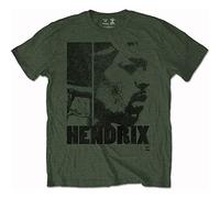 Jimi Hendrix - T-Shirt # L Green Unisex # Let Me Live
