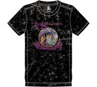 Jimi Hendrix T Shirt Purple Haze Frame Logo Nuovo Ufficiale Uomo Nero