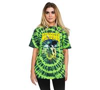 Jimi Hendrix T Shirt Swirly Text Logo Nuovo Ufficiale Dip-Dye Blu Unisex