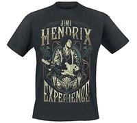 Jimi Hendrix Uomo T-Shirt Nero XXL, 100% Cotone, Regular