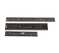 JIMIGGAO Strumento Compatibile con Kit Righello PCB Righello PCB Multifunzionale Strumento di misurazione e Progettazione Compatibile con Ingegneri elettronici 15/20/25 cm