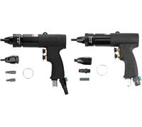 JIMIGGAO Strumento Compatibile con Pistola rivettatrice pneumatica Automatica per Dadi di trazione con Dado Nero (M8/M10)