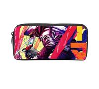 jiminhope Anime Chainsaw Man Portamatite Ragazzi Ragazze Studenti Cartoon Denji Makima Portamatite Teenager Zipper Handbag Donne Cosmetic Case Makeup Bag