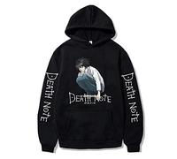 jiminhope Anime Death Note Felpa con Cappuccio L Lawliet Felpa con Cappuccio Lawliet Pullover Death Note L Yagami Light Kira Felpa con Cappuccio per Gli Appassionati di Anime