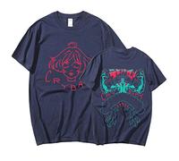 jiminhope Anime Devilman Crybaby T-Shirts Devilman Crybaby Tee Ryou Asuka Pullover Akira Fudou T-Shirts per i Fan di Anime Devilman
