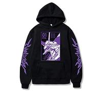 jiminhope Anime Eva Ayanami REI Eva 01 Felpa con Cappuccio Pullover Eva Ayanami REI Eva 01 Felpa con Cappuccio REI Shinji Asuka per i Fan di Eva Ayanami REI