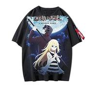 jiminhope T-Shirt Anime Angels of Death Zack Camicetta Manica Corta Stampata Ray Top con Scollo Ampio con Maniche Personalizzate