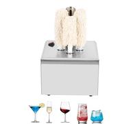 JIMINHUIXIN Macchina Lucidatrice per Bicchieri e Bottiglie - 3/5 Spazzole, Asciugatrice Elettrica, Acciaio Inox 304 - per Bar, Ristoranti, Hotel, Enoteche, Cucina Professionale