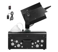 JIMINHUIXIN Macchina Neve Commerciale 2000W, Macchina Spara Neve per Interni ed Esterni, Macchina Schiuma Neves per Party, 5 Litri con Telecomando, 90° Testa Oscillante per Eventi Natalizi