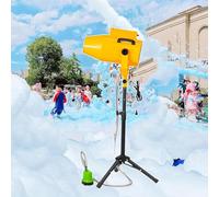 JIMINHUIXIN Macchina Produzione Schiuma 1000W e Cannone a Schiuma Professionale con Ventilatore Turbo, Kit Manutenzione Incluso, per Eventi Cortile, Centri Commerciali e Feste Bambini