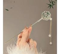 JIMINISO Bacchette classiche per capelli in fiore di pesco con punte placcate in oro Updo Chignon forcina accessori per capelli cinesi