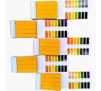 Jimitop Strisce di test del pH, 5 confezioni di 400 strisce di pH 1-14, per urine, saliva, drinking water, piscina, spa, sapone, serbatoio di pesce e liquidi, giallo, 2 x 3 pollici