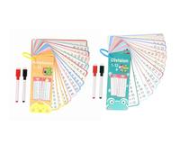 Jimkply - Carte di apprendimento monouso, per moltiplicazioni e divisione, materiale matematico per bambini nella scuola elementare, con addizione e sottrazione, Portable Learning Aid (stile 1)