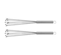 Jimkply - Set di 2 fruste in acciaio inox, frusta wmf, frusta a spirale, utensili da cucina, per mescolare e mescolare (10 pollici)