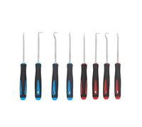 Jimkply - Set di 2 ganci da 4 pezzi, set di ganci di precisione per auto, attrezzi di riparazione auto, estrattori corti (rosso e blu)