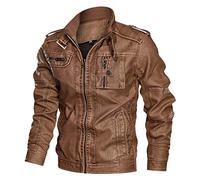 Jimmackey Giacca A Vento Parka in Pile Inverno Uomo Cappotti Uomo Inverno Pelle Cappotto Uomo Corto Elegante Giubbotto